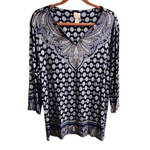 Chicos Graceful Emblem top